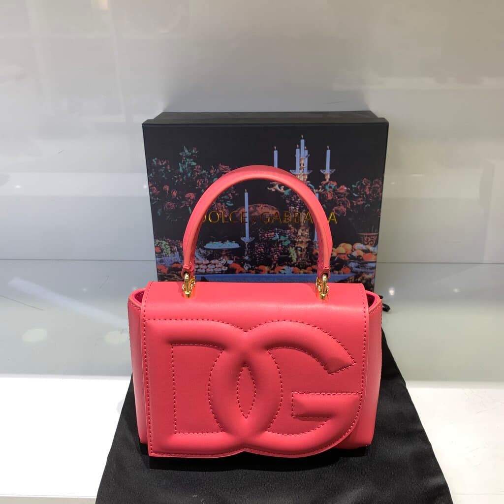 Dolce & Gabbana Women's Leather Handbag - Master Quality - Pink 3
