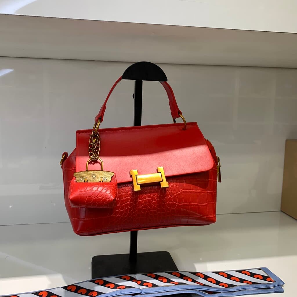 Hermes Women's Leather Bag - Master Quality - Red 2