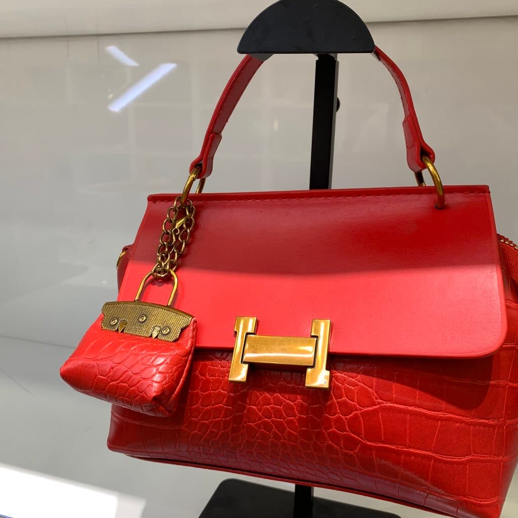 Hermes Women's Leather Bag - Master Quality - Red 4