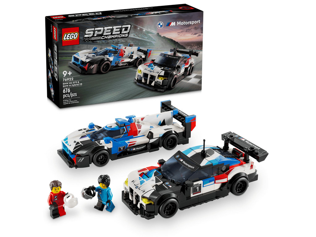 LEGO Speed Champions BMW M4 GT3 & BMW M Hybrid V8 Race Cars - 76922