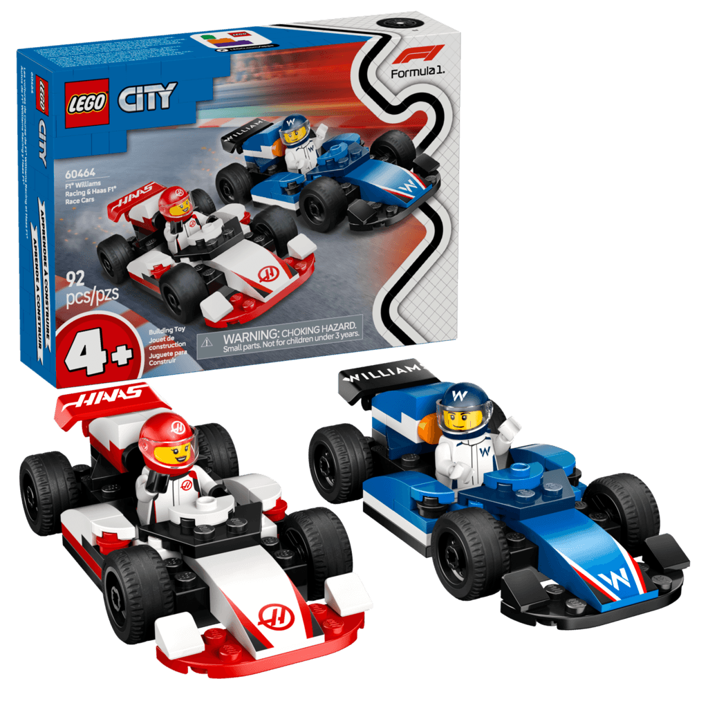 LEGO City F1 Williams Racing & Haas F1 Race Cars - 60464