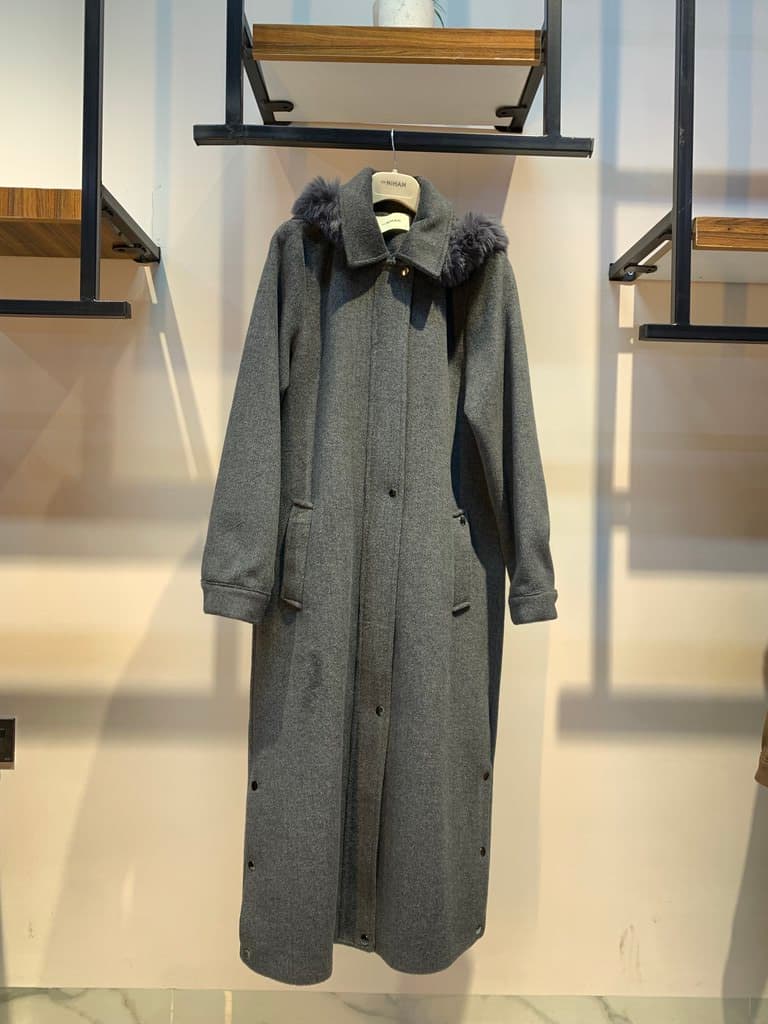 Nihan Women's Cotton Coat - Gray (40)