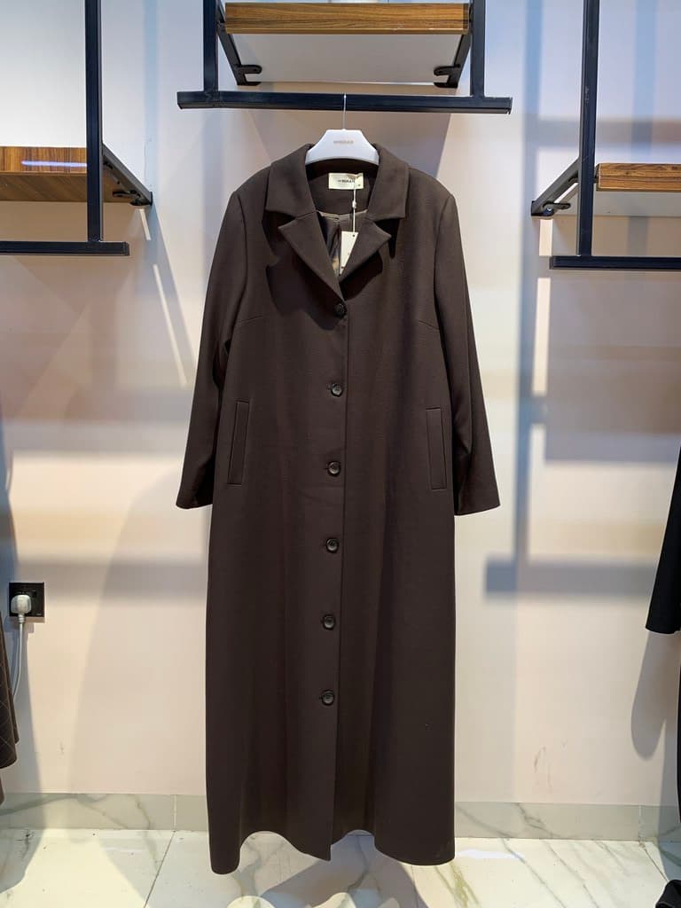 Nihan Women's Coat - Dark Brown (46)