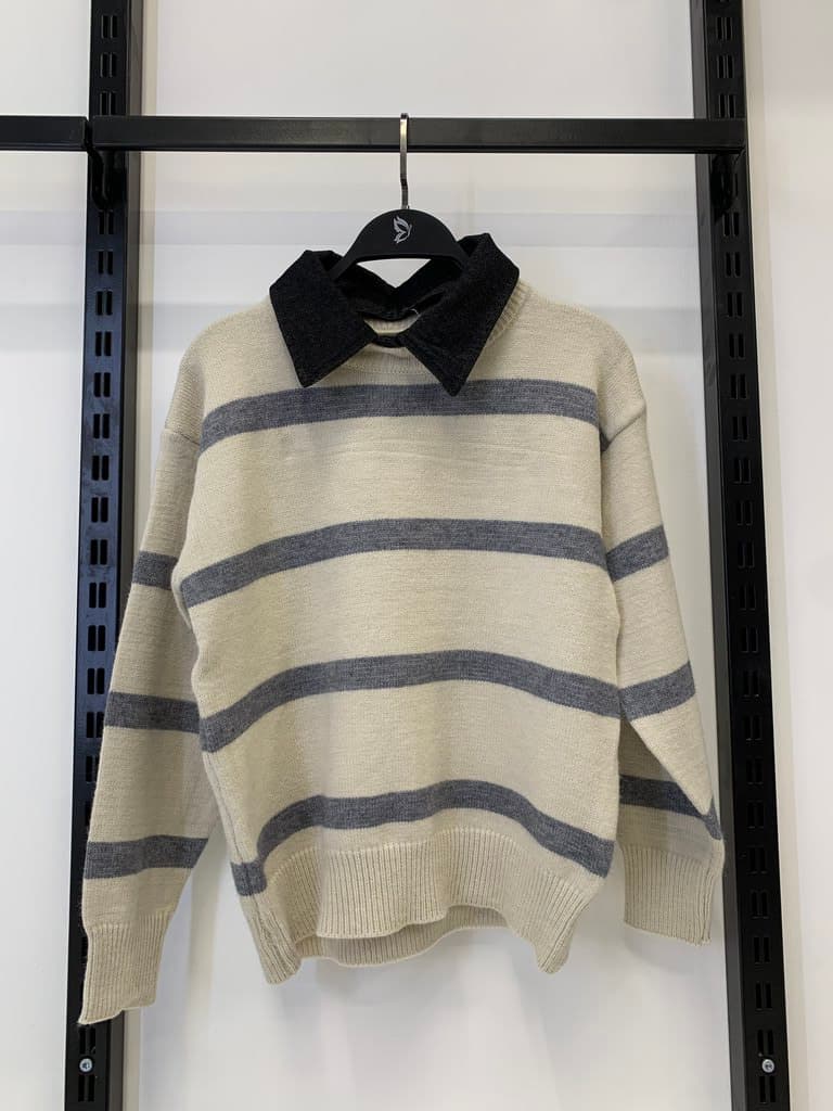 Women's Wool Blouse - Off White