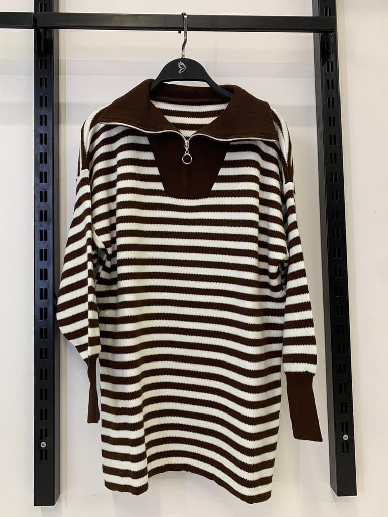 Women's Wool Blouse - Brown