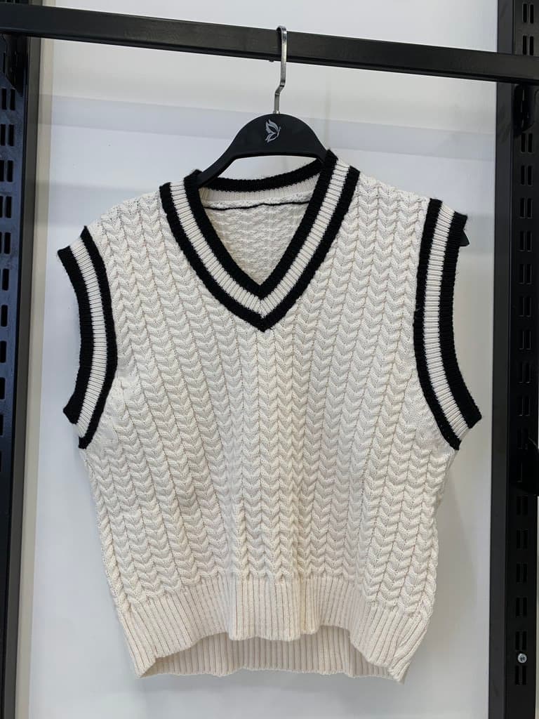 Women's Wool Vest - Off White