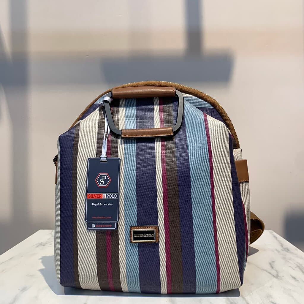 Silver & Polo Women's Handbag - Navy Blue