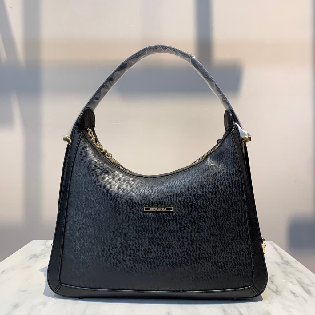 Silver & Polo Women's Handbag - Black