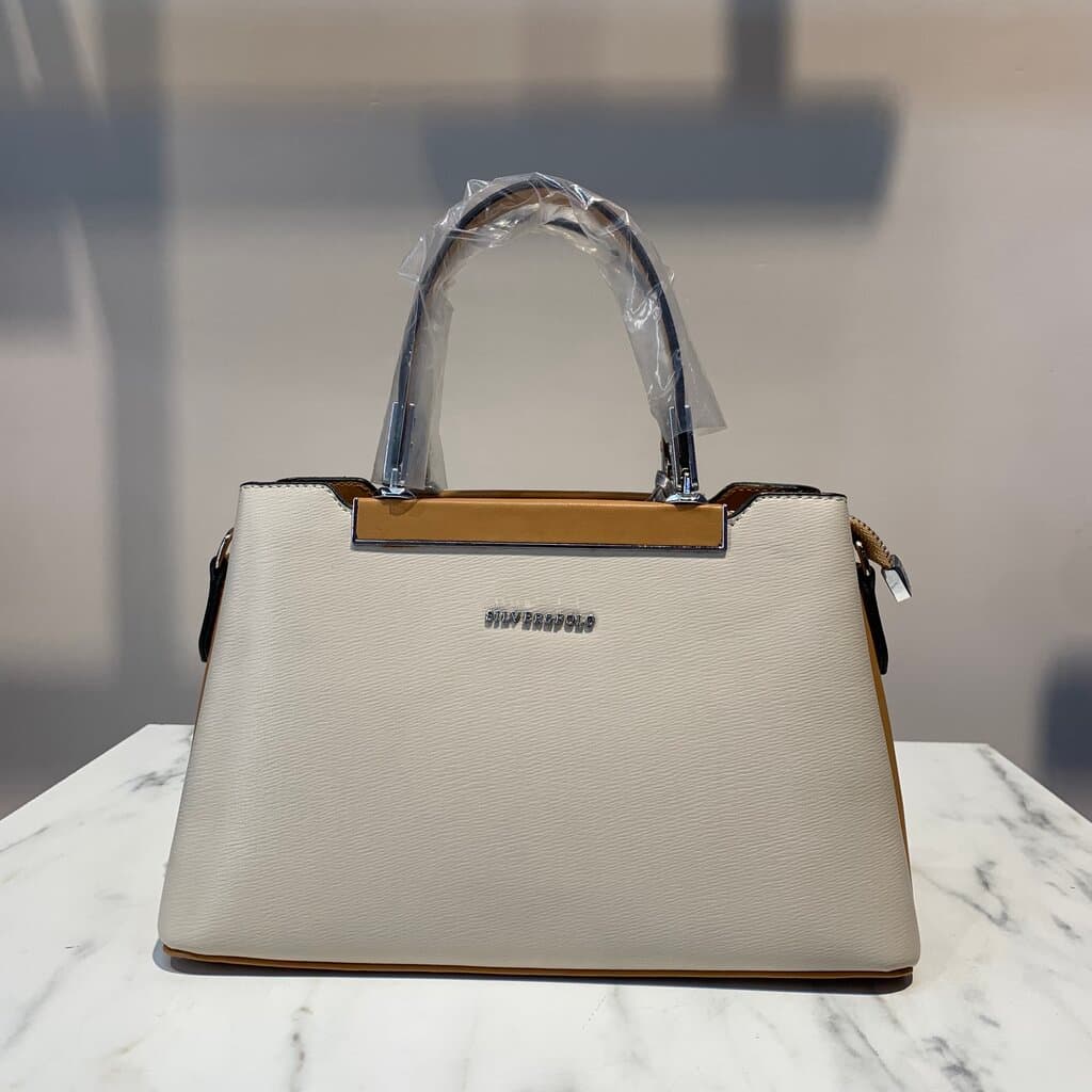 Silver & Polo Women's Handbag - Beige