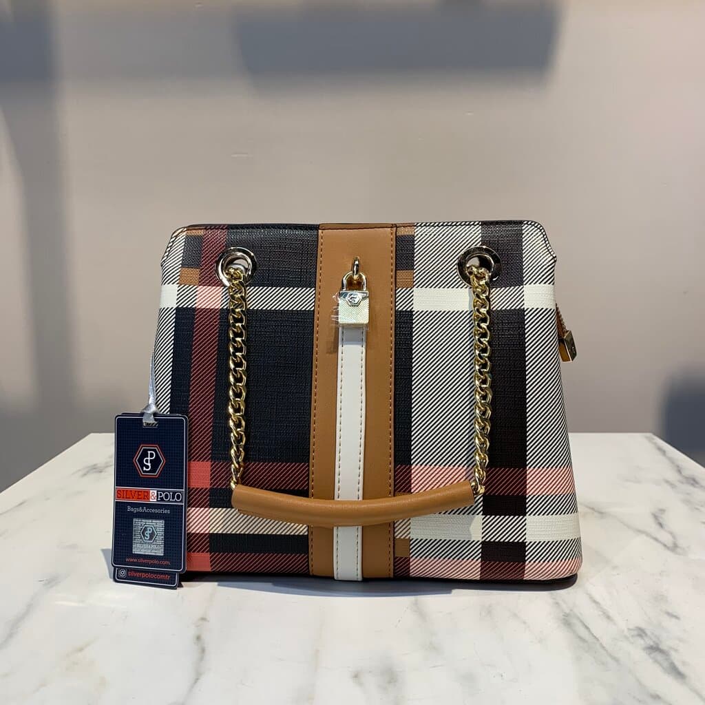 Silver & Polo Women's Handbag - Light Brown