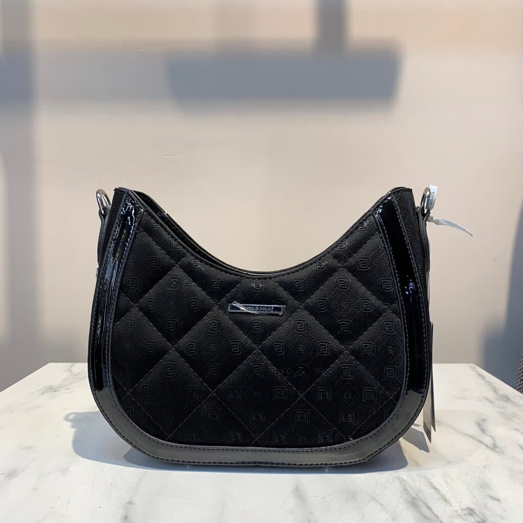 Silver & Polo Women's Handbag - Black