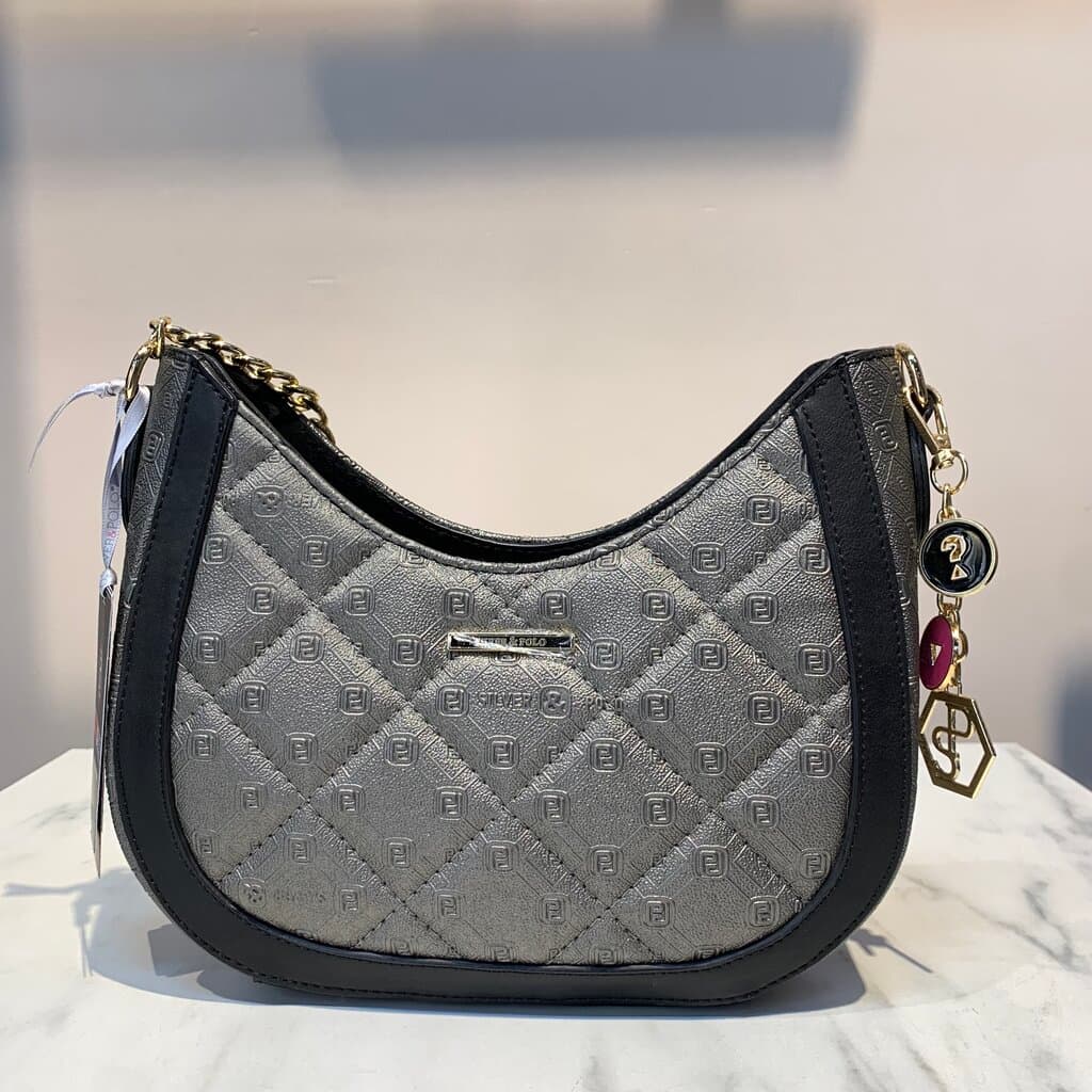 Silver & Polo Women's Handbag - Gray