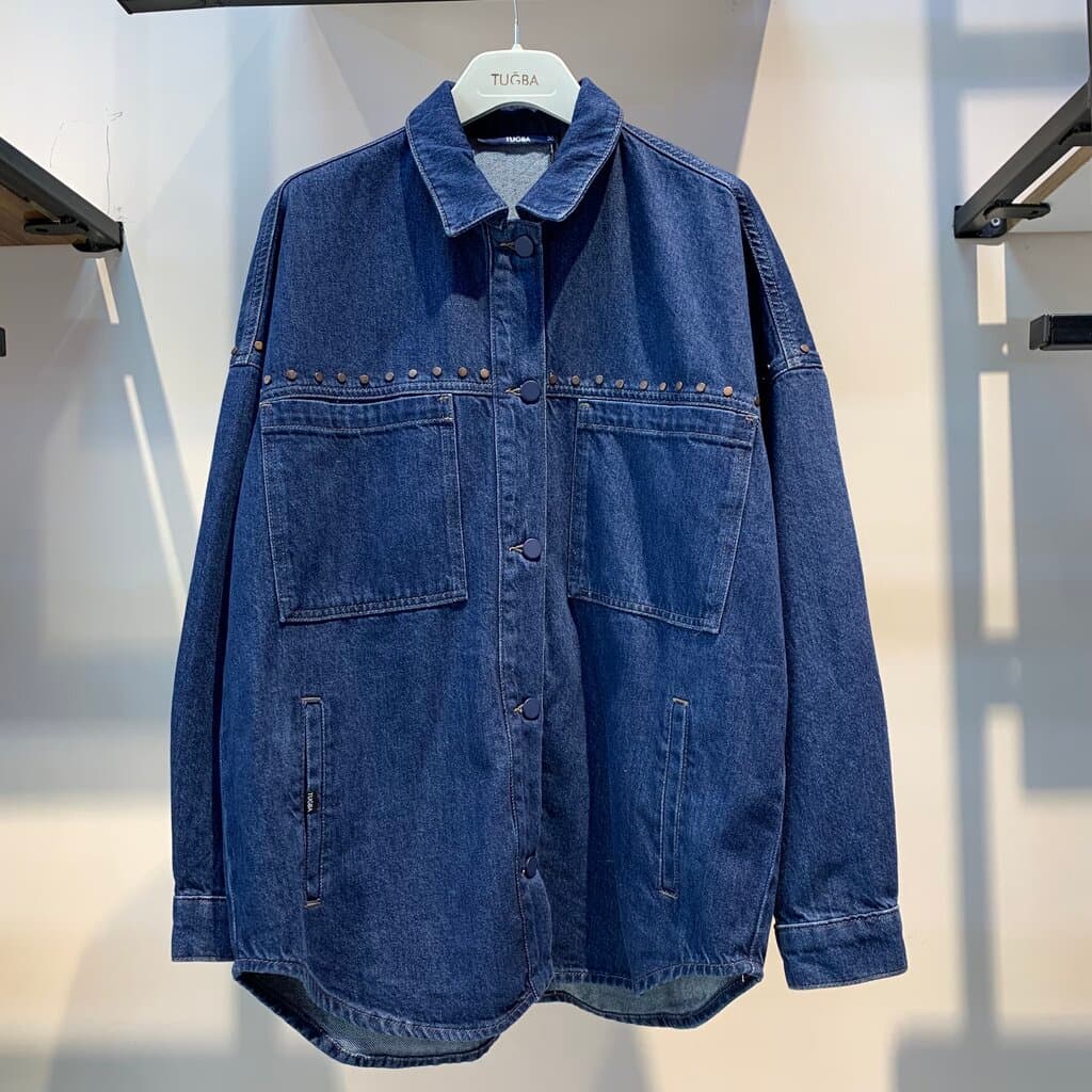 Tuğba Women's Denim Shirt - Denim (36)