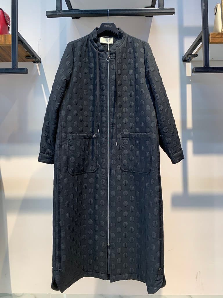 Nihan Women's Long Coat - Black (40)