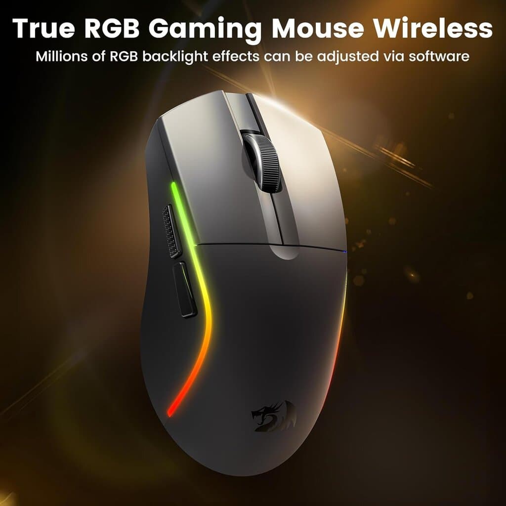 Redragon Wireless Gaming Mouse - M816 Pro (Black) 7