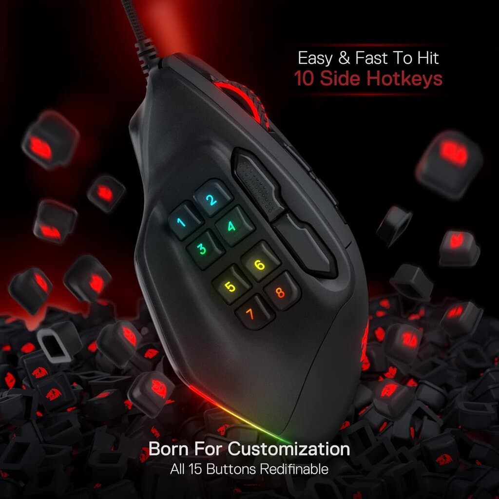 Redragon Gaming Mouse Aatrox - M811 (Black) 6