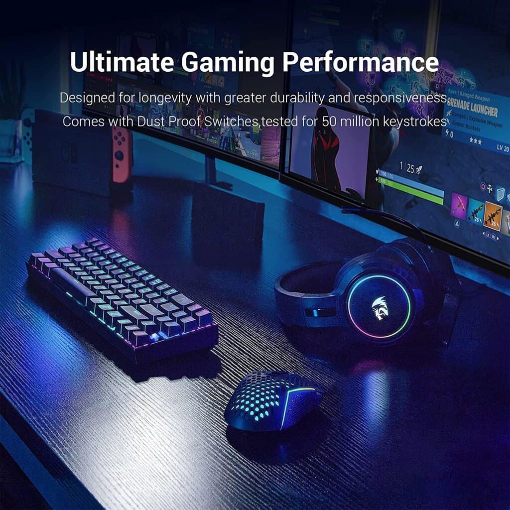 Redragon Wireless Mechanical Gaming Keyboard - K599 (Black) 5