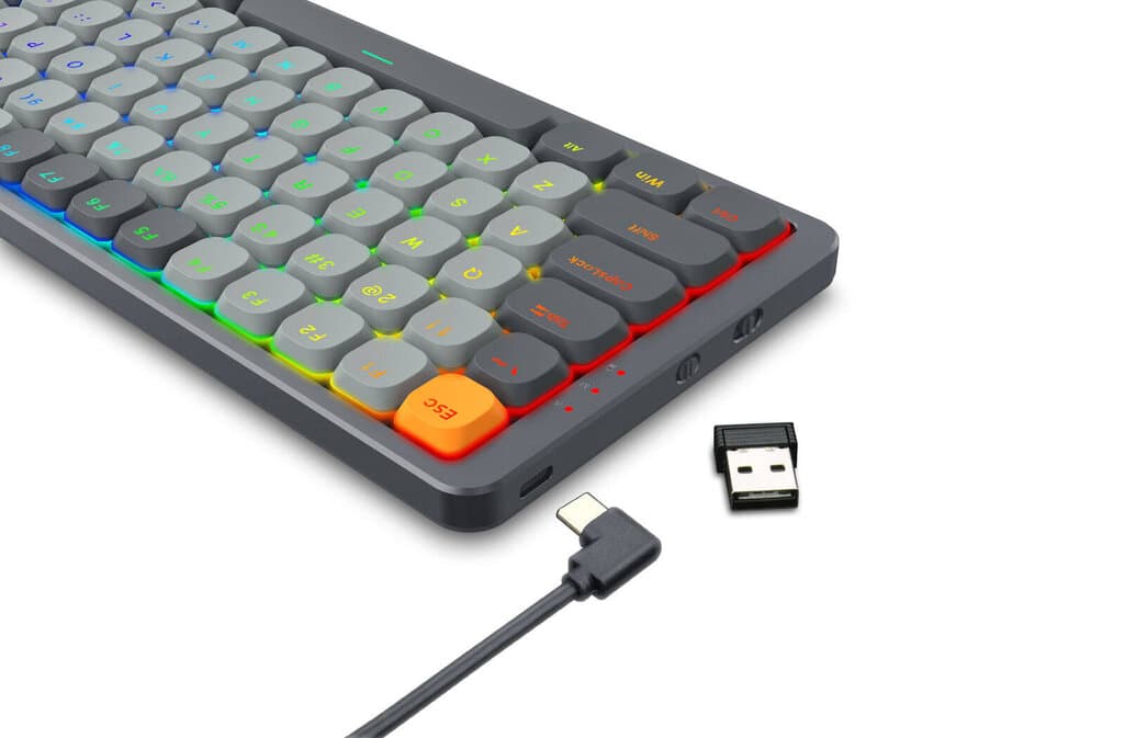 Redragon Low Profile Mechanical Keyboard Azure - K652GG Pro (Gray) 6