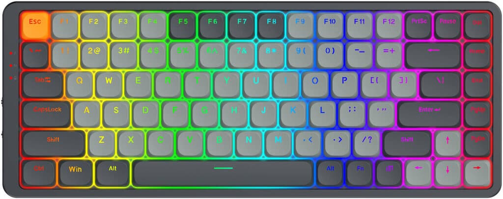 Redragon Low Profile Mechanical Keyboard Azure - K652GG Pro (Gray) 2