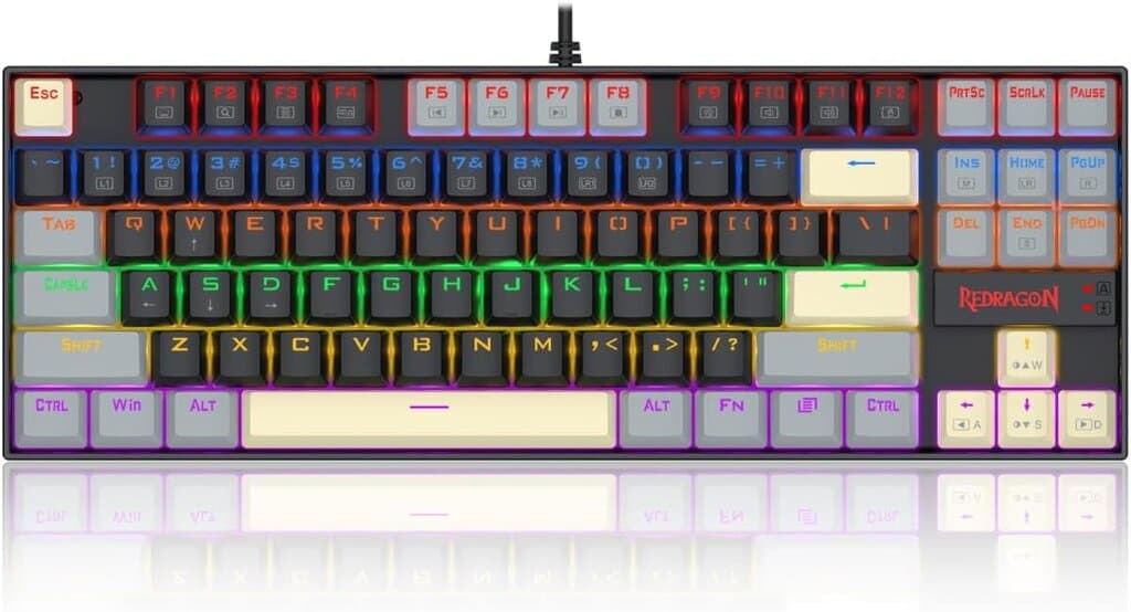 Redragon Mechanical Gaming Keyboard - K552LGY (Black) 2