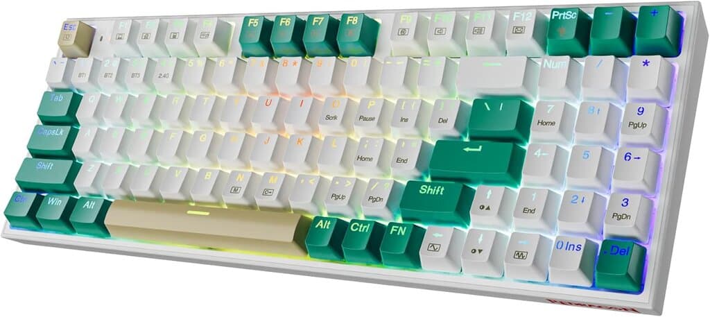 Redragon Wireless Gaming Keyboard - K643WGC (White)