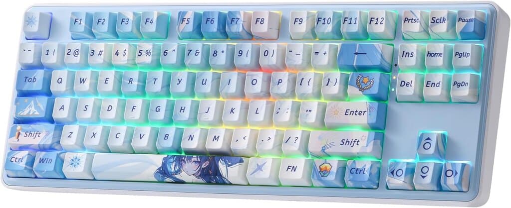 Redragon 80% Hot-Swappable Mechanical Keyboard - K707 (Blue)