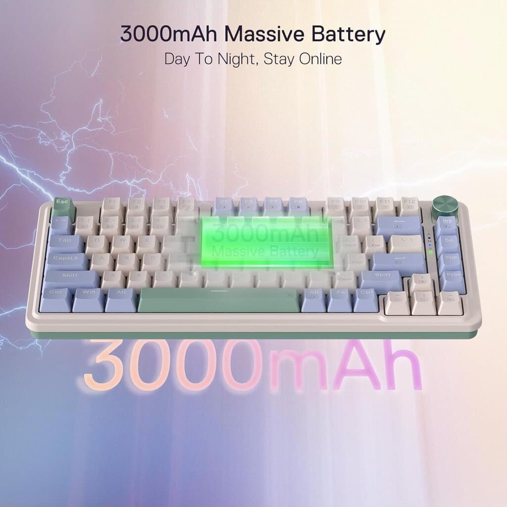 Redragon 75% Wireless Mechanical Gaming Keyboard Pro - K673 (White) 8