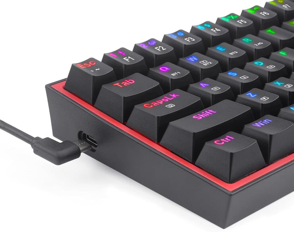 Redragon Mechanical Gaming Keyboard 60% Fizz Pro - K616 (Black) 5