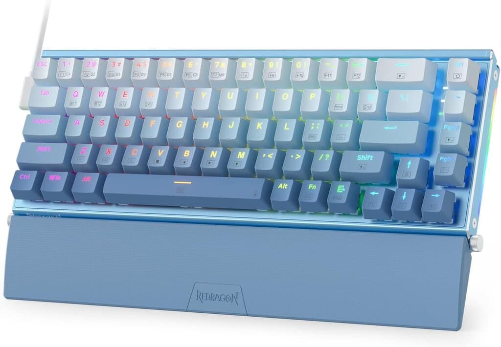 Redragon Aluminum RGB Mechanical Gaming Keyboard (68 Keys) - K641 (Blue)