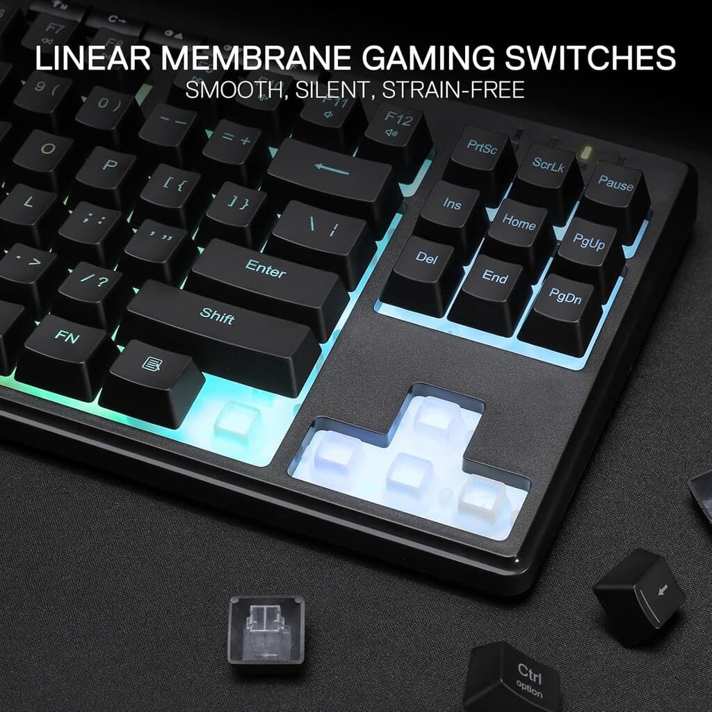 Redragon TKL Wireless Membrane Gaming Keyboard PRO Shiva - K516 (Black) 5