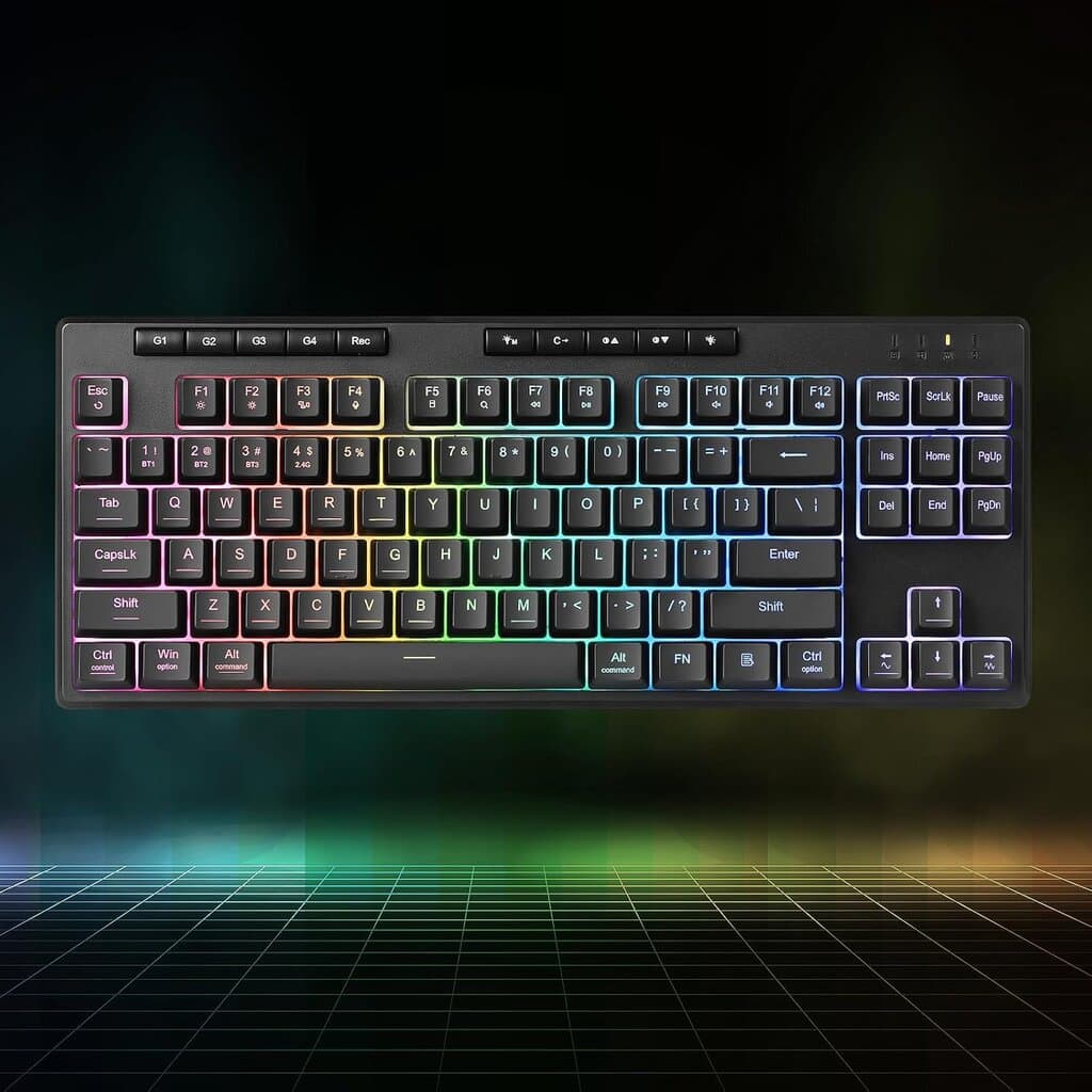 Redragon TKL Wireless Membrane Gaming Keyboard PRO Shiva - K516 (Black) 8