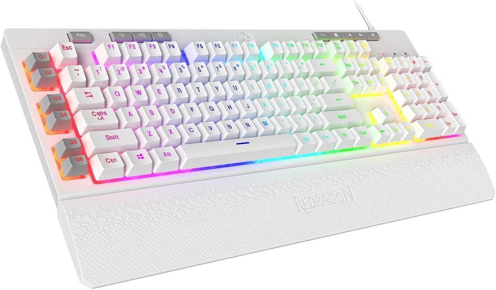 Redragon Wired Keyboard - K512 (White)