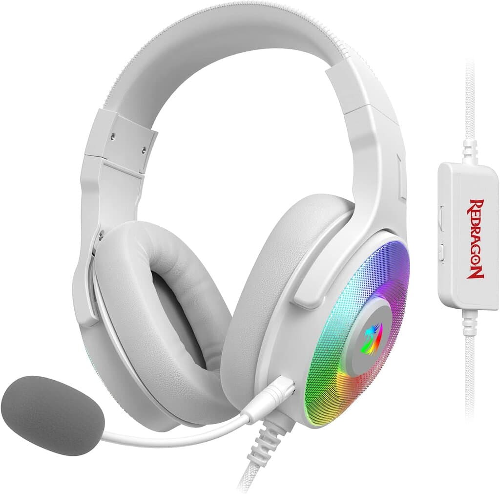 Redragon Wired Gaming Headset Pandora - H350 (White)