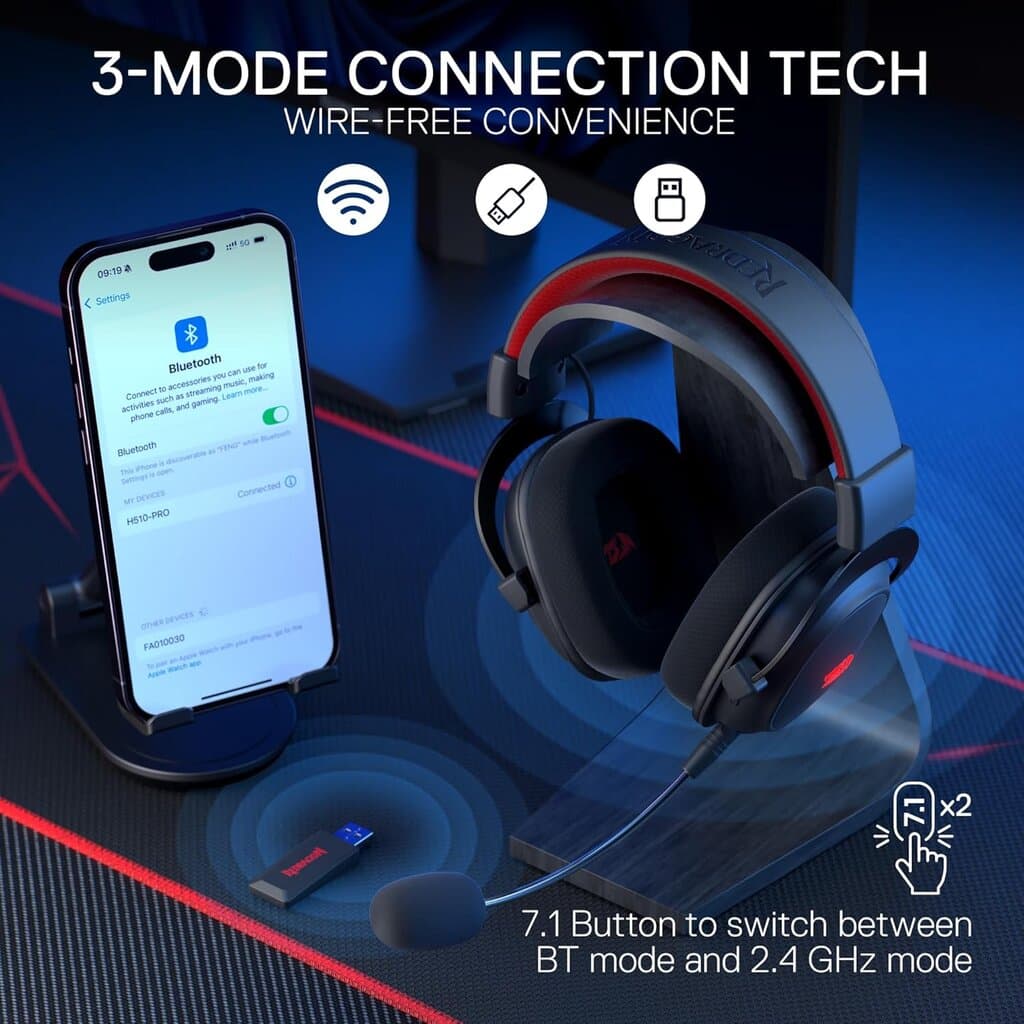 Redragon Gaming Headset - H510 Pro (Black) 3
