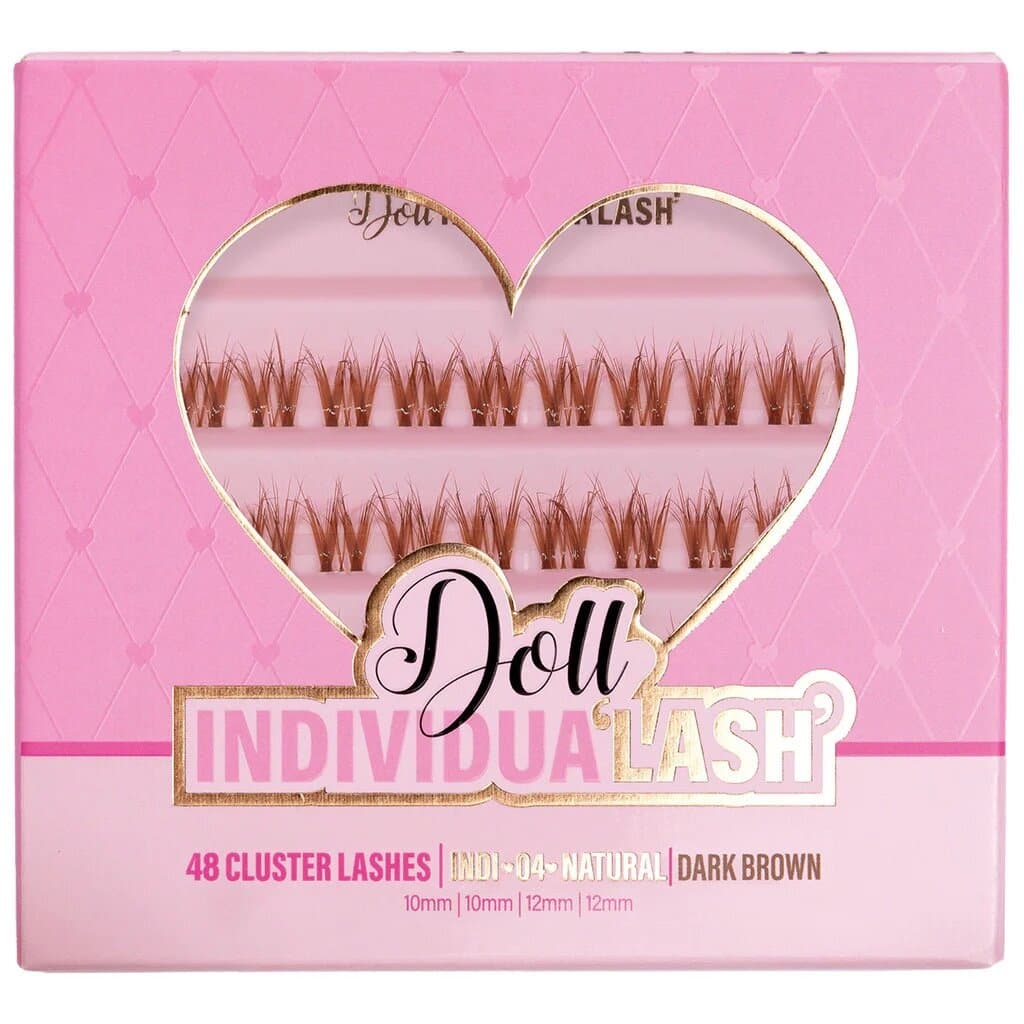 Doll Individual Lash Clusters – Natural Dark Brown (48 Clusters)