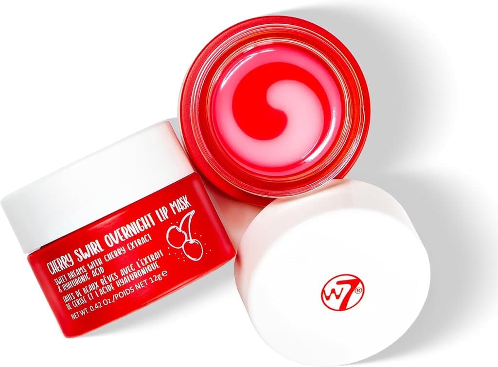 W7 Cherry Swirl Overnight Lip Mask