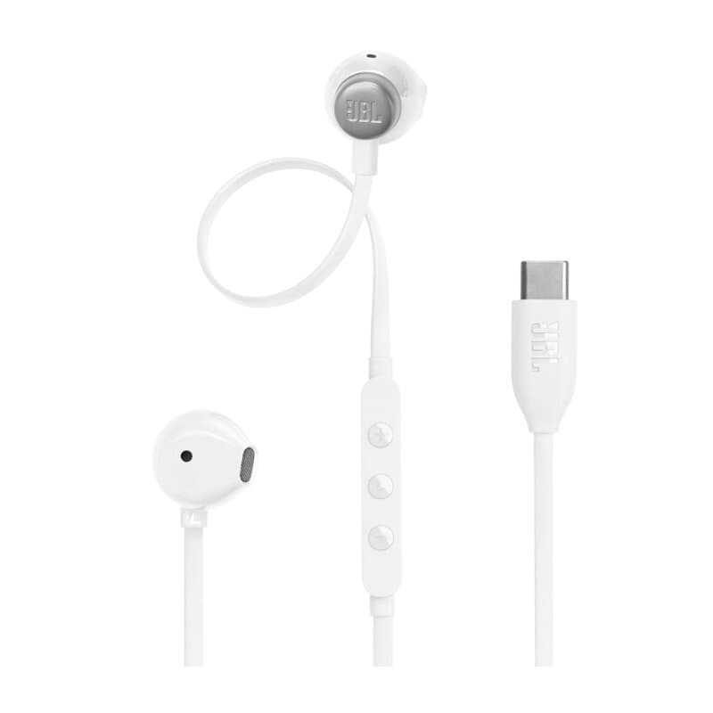 JBL T305C Wired Earphone Type C - JBLT305CWHT (White)