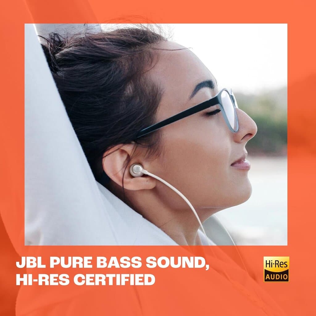 JBL T305C Wired Earphone Type C - JBLT305CWHT (White) 3