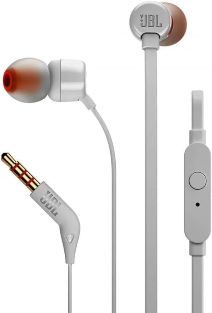 JBL Tune 110 Earphones - JBLT110WHTE (White) 2