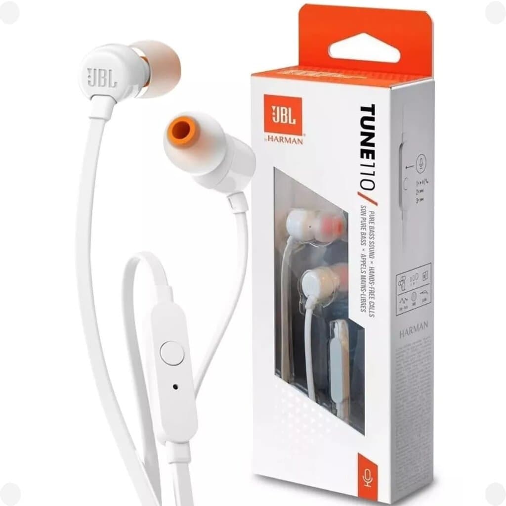JBL Tune 110 Earphones - JBLT110WHTE (White) 4