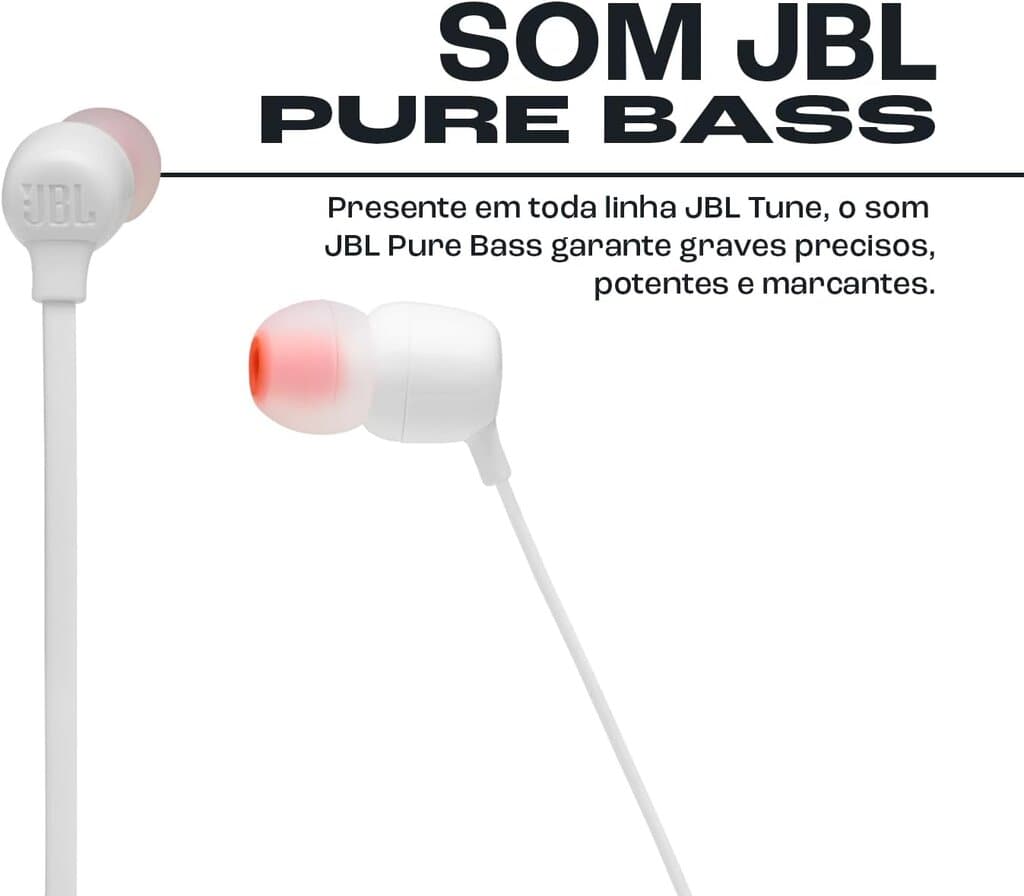 JBL Tune 125BT Bluetooth Earphone - JBLT125BTWHT (White) 2
