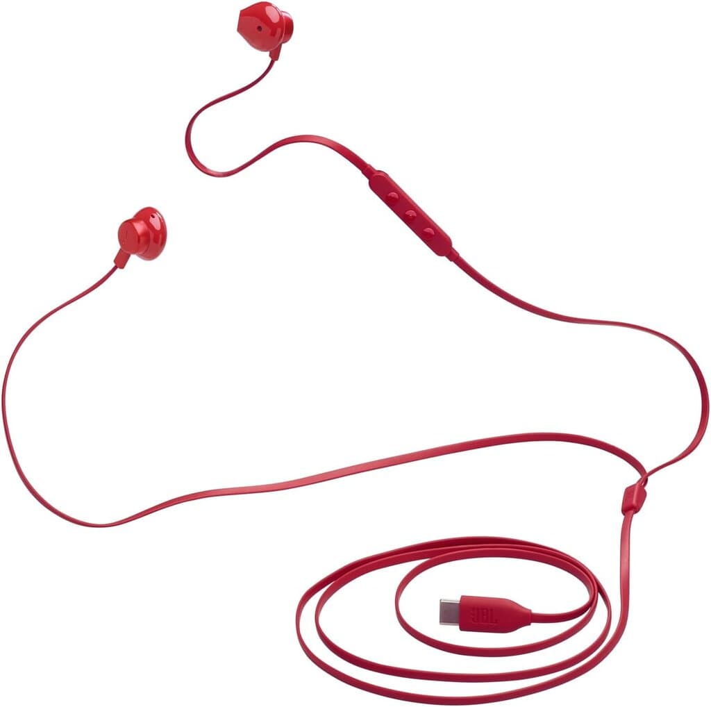 JBL Tune 305C USB-C Wired Earphone - JBLT305CRED (Red) — photo 3