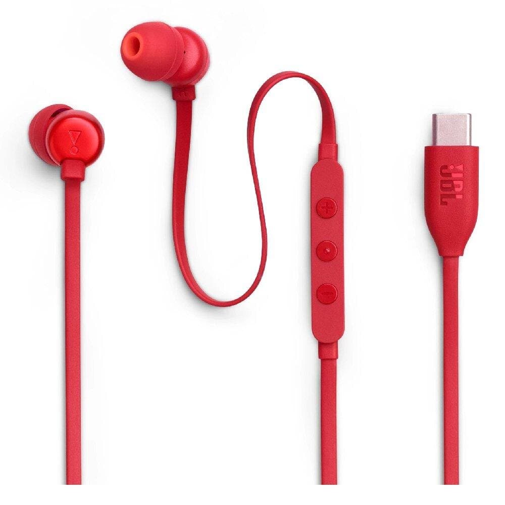 JBL T310 Type C Wired Earphone - JBLT310CRED (Red)