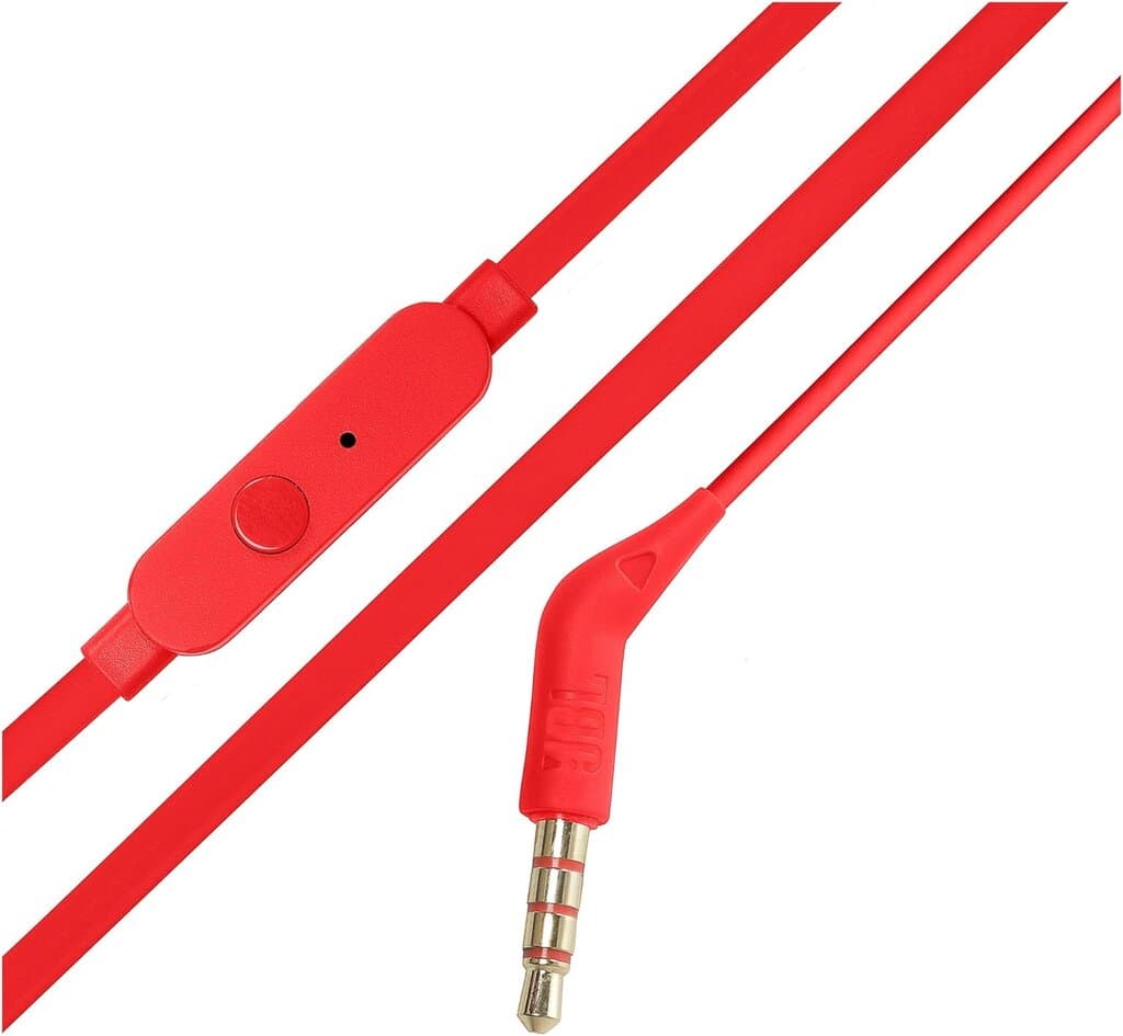 JBL Tune 110 Earphones - JBLT110REDE (Red) 3