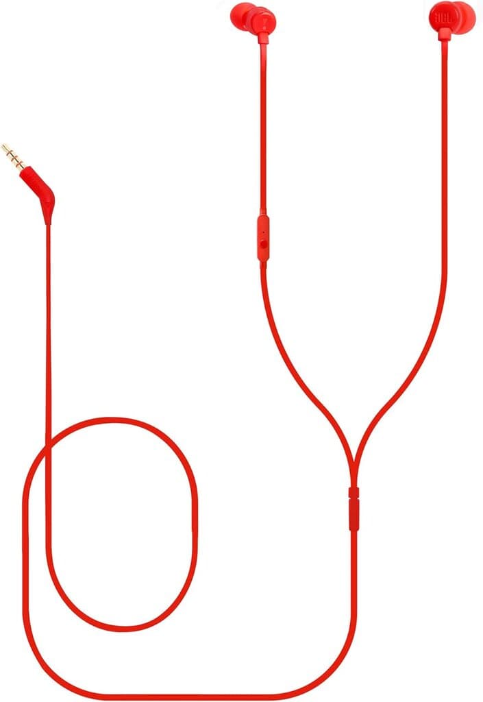 JBL Tune 110 Earphones - JBLT110REDE (Red) 4