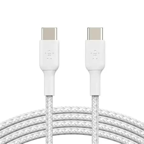 Belkin Braided USB-C to USB-C Cable (1m) - White