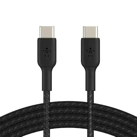 Belkin Braided USB-C to USB-C Cable (3.3ft) - Black