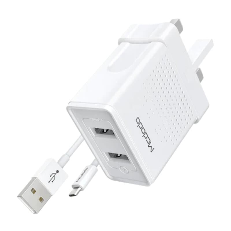 McDodo 2 USB Port Charger - HCH-5720 (White)