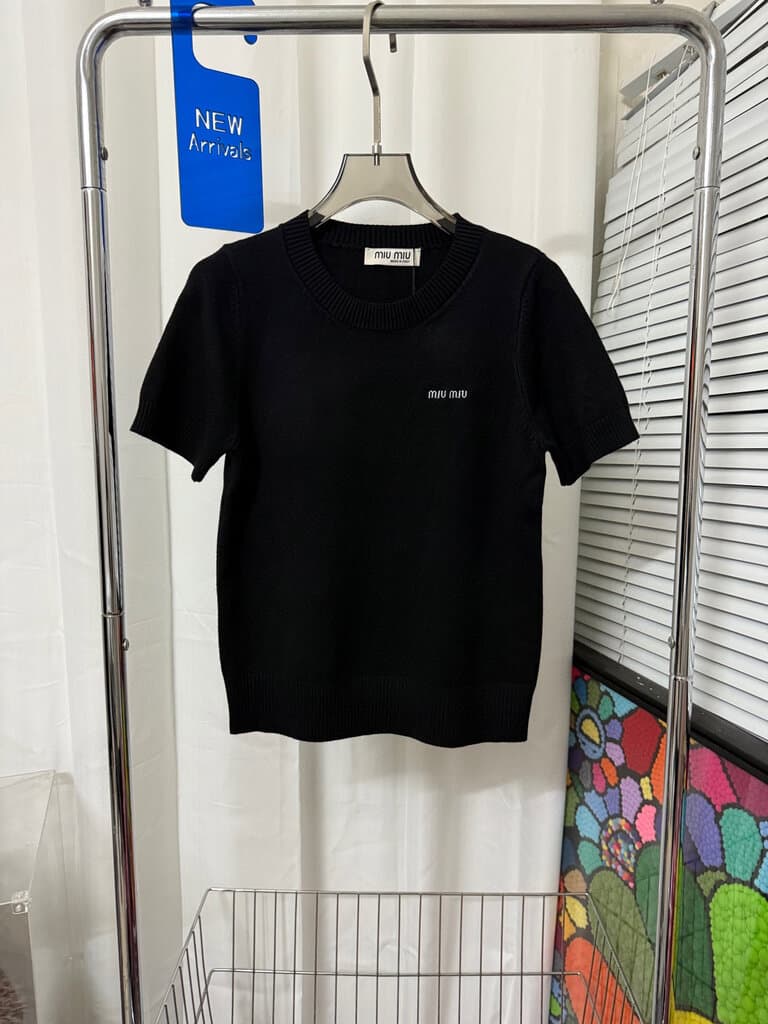 Miu Miu Women's Cotton T-Shirt - Black (36)