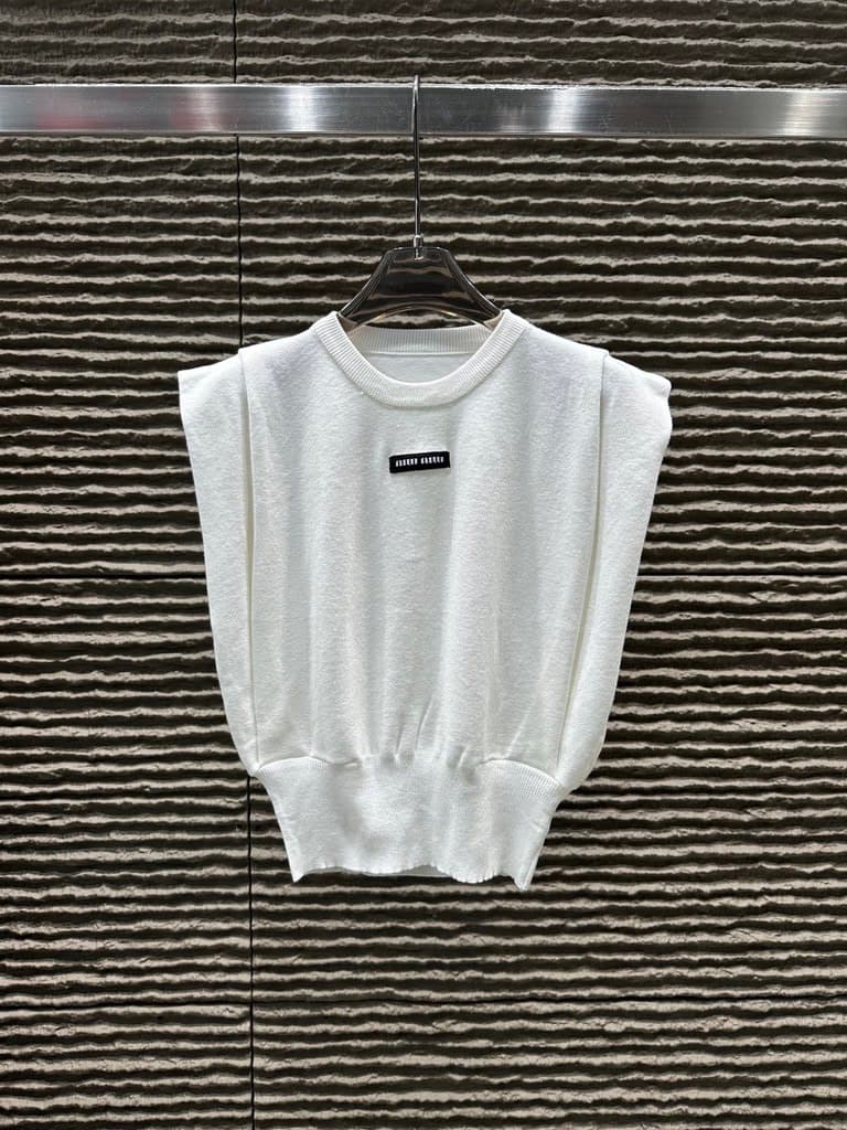 Miu Miu Women's Cotton Vest Sweater - White (36)